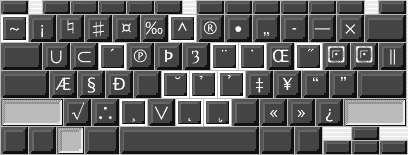 shift and option keys pressed