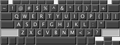 shift key pressed
